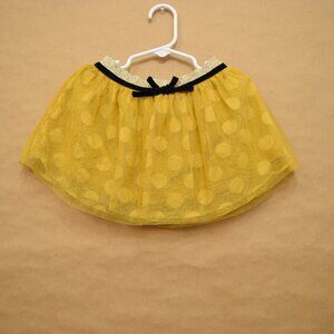 Genuine Kids by OshKosh 3-Layer Tulle Skirt – Black & Gold, Size 3T